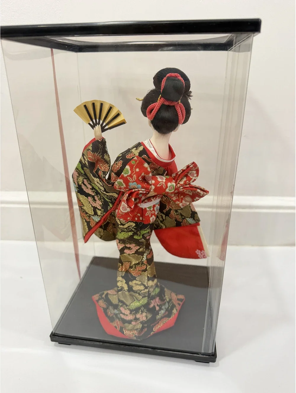 Ethnic Japanese Geisha Doll 14 inch Female Statue for Tabletop Home Gift